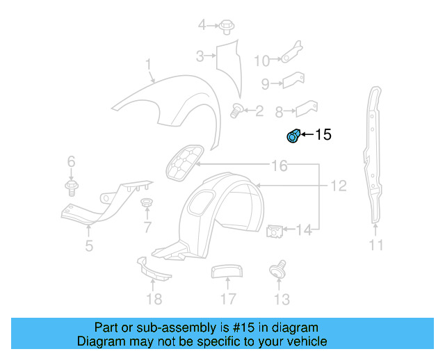 Fender Liner U N-909-591-01 - View 130