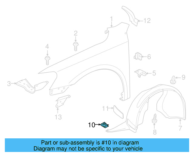 Fender Liner U N-909-591-01 - View 121