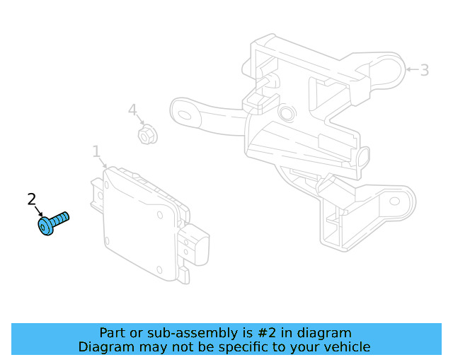 Bumper Cover Mount Bolt N-909-747-01 - View 289