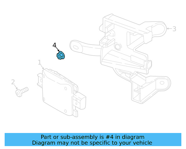Bumper Cover Mount Bolt N-909-747-01 - View 286
