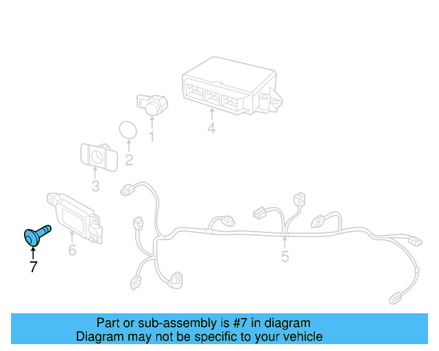Bumper Cover Mount Bolt N-909-747-01 - View 123