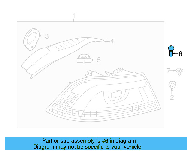 Bumper Cover Mount Bolt N-909-747-01 - View 40