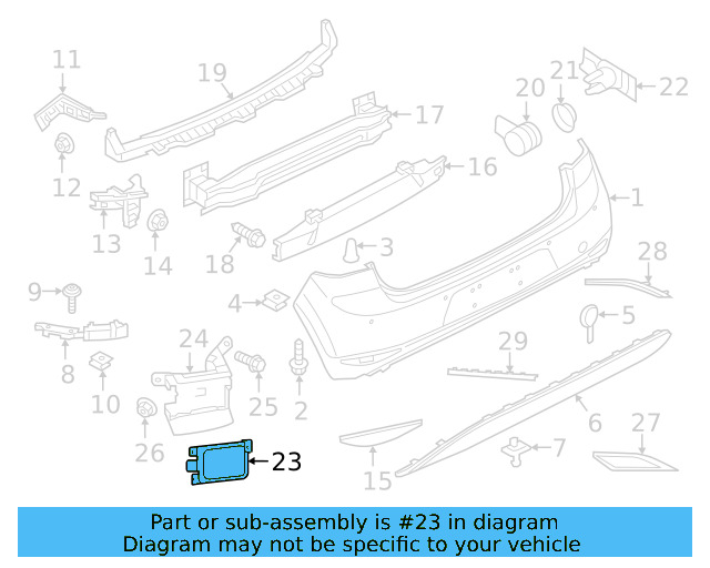 Blind Spot Radar 5Q0-907-685-C - View 10