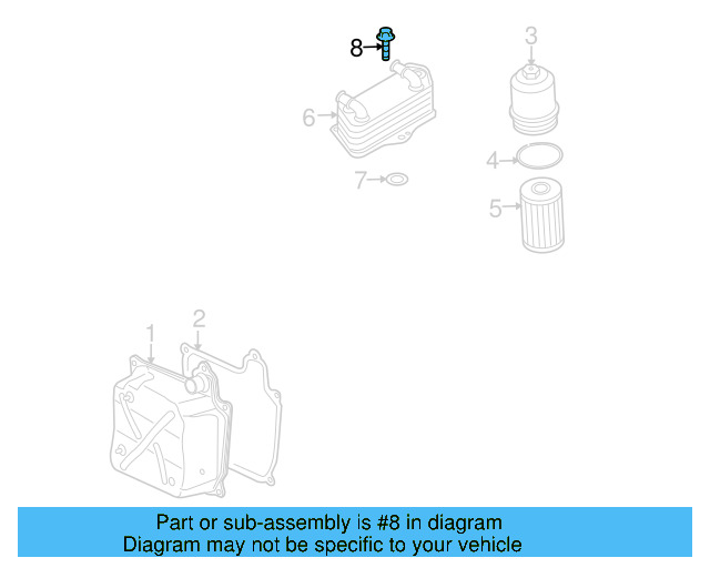 Oil Cooler Mount Bolt N-909-861-02 - View 3