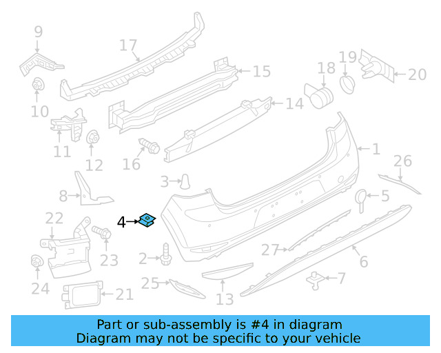 Fender Liner Retainer Nut N-908-338-01 - View 273