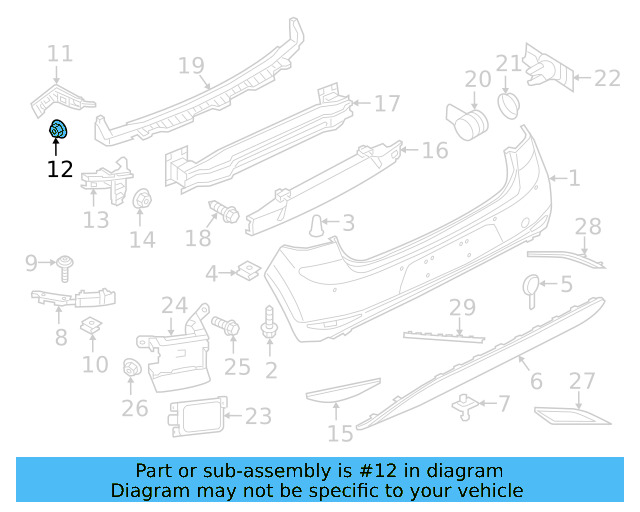 Quarter Panel Splash Shield Nut N-907-579-01 - View 122