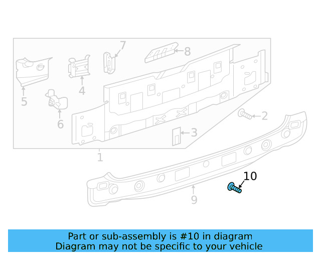 Rear Body Panel Stud N-910-176-02