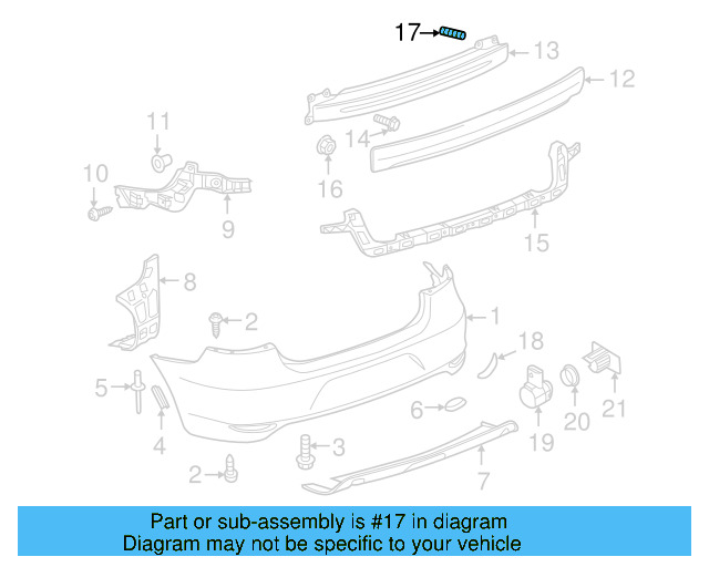 Rear Body Panel Stud N-910-176-02 - View 20