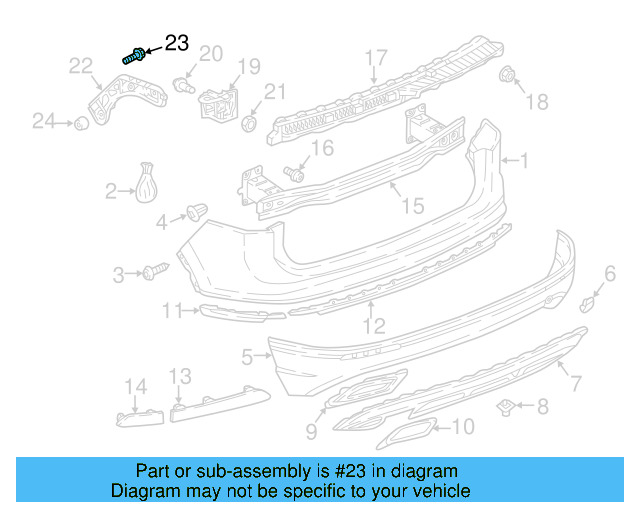 Rear Body Panel Stud N-910-176-02 - View 22