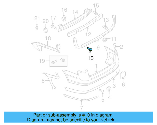 Fender Liner Extension Screw N-103-546-02 - View 75