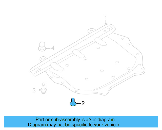 Radiator Support Splash Shield Screw WHT-000-729-A - View 48