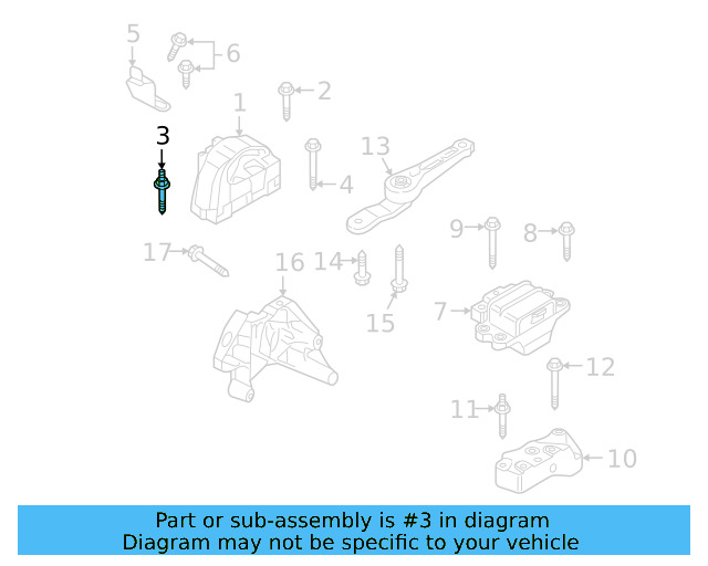 Motor Mount Stud N-910-296-02 - View 102