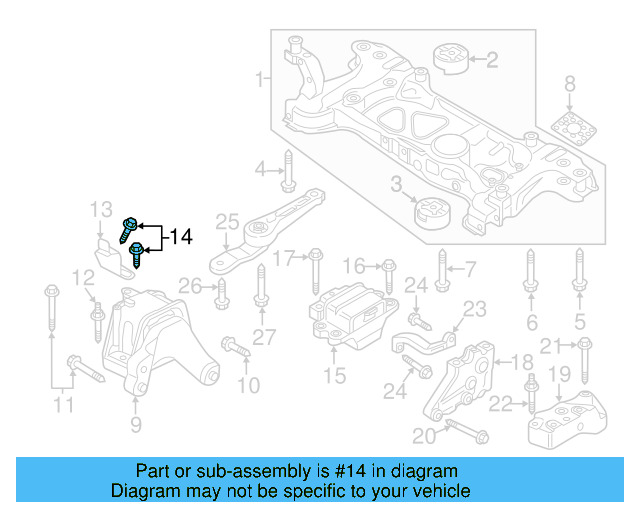 Motor Mount Bolt N-106-296-01 - View 5