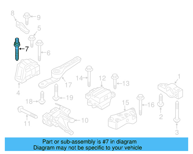 Motor Mount Stud N-910-296-02 - View 37