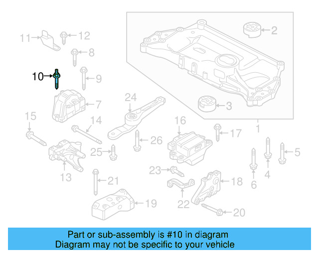 Motor Mount Stud N-910-296-02 - View 38