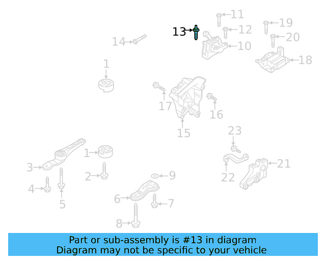 Motor Mount Stud N-910-296-02 - View 110