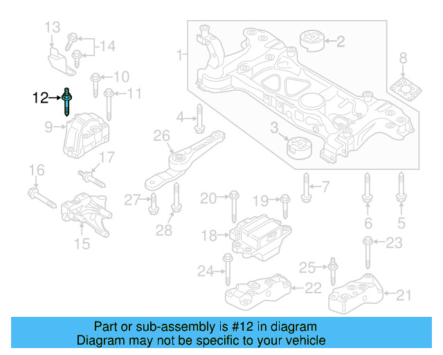 Motor Mount Stud N-910-296-02 - View 135