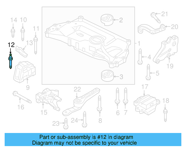 Motor Mount Stud N-910-296-02 - View 47