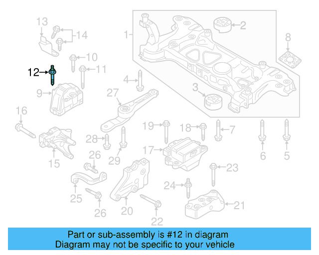 Gear Assembly Mount Bolt N-105-524-02 - View 141