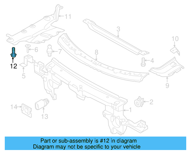 Bracket Upper Bolt N-910-345-01 - View 11