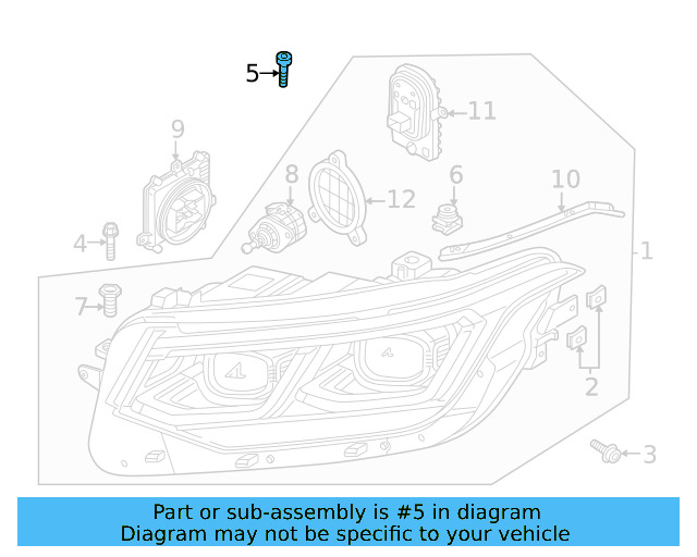 Headlamp Assembly Link Bolt WHT-003-214 - View 56