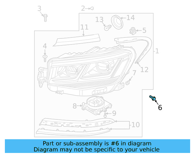 Headlamp Assembly Mount Bolt N-910-423-01 - View 28