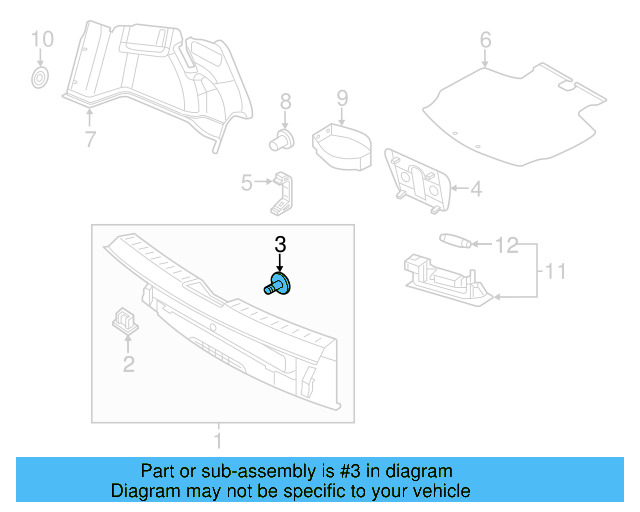 Headlamp Assembly Mount Bolt N-910-423-01 - View 74