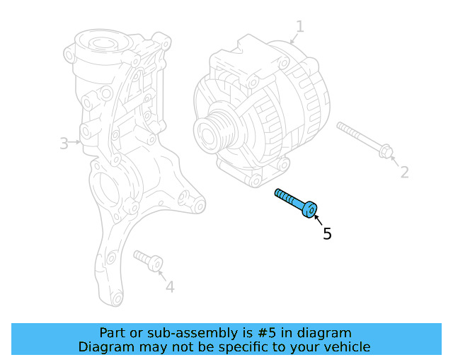 Alternator Bracket Bolt N-910-455-02