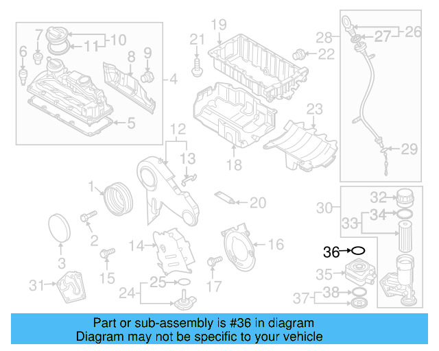 Engine Oil Cooler O 038-117-070-A - View 98