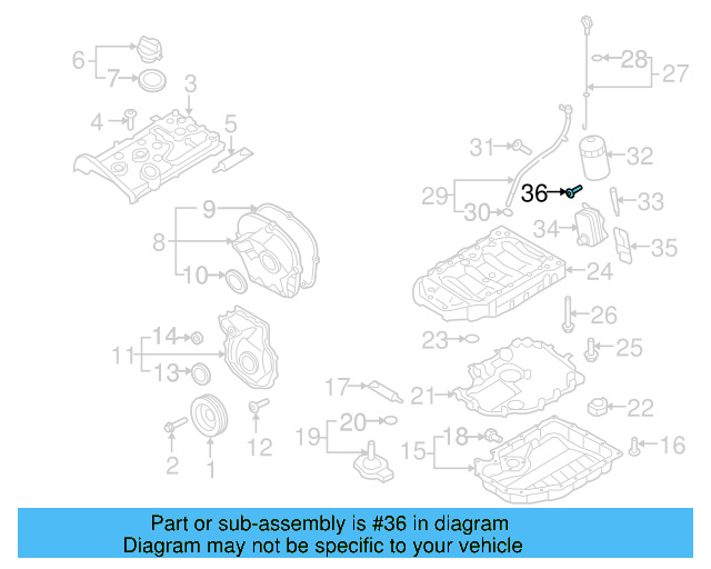 Upper Oil Pan Bolt N-910-488-02 - View 25