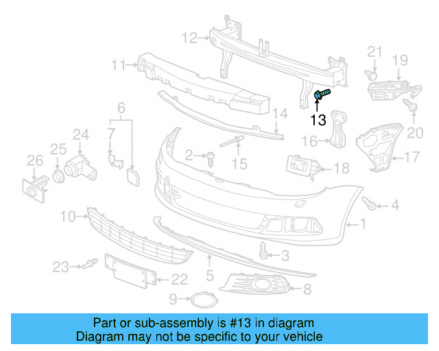 Shock Mount Bolt N-910-661-01 - View 7