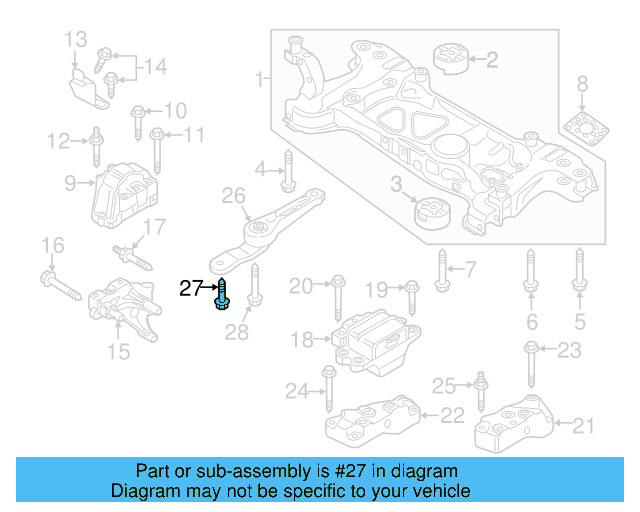 Shock Mount Bolt N-910-661-01 - View 109
