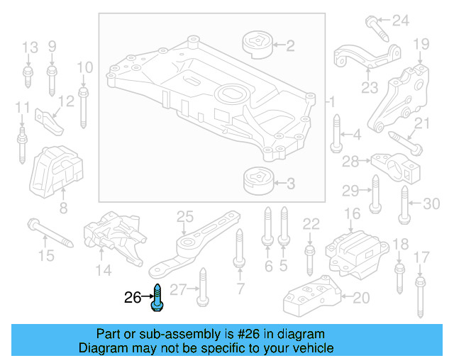 Shock Mount Bolt N-910-661-01 - View 77