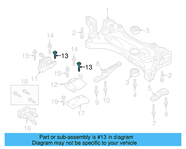 Motor Mount Stud N-910-296-02 - View 42