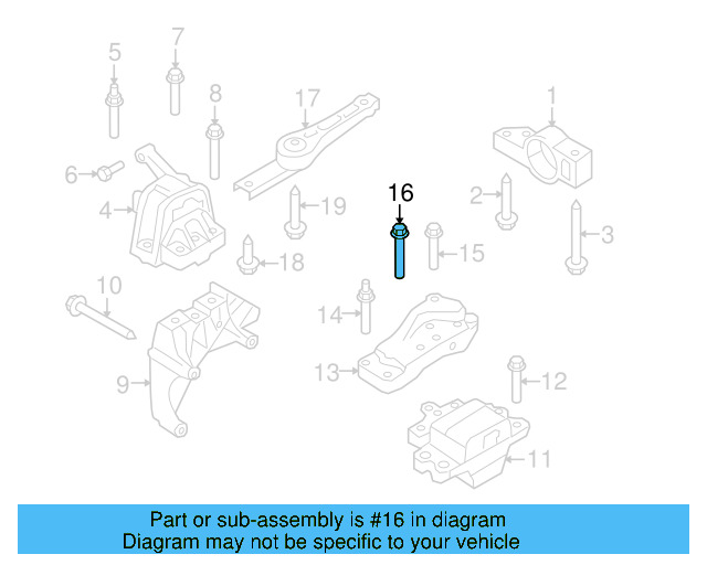 Trans Mount Bracket Stud N-911-270-01 - View 23