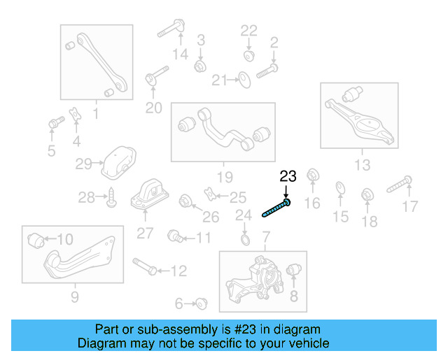 Knuckle Mount Bolt N-910-767-01 - View 36