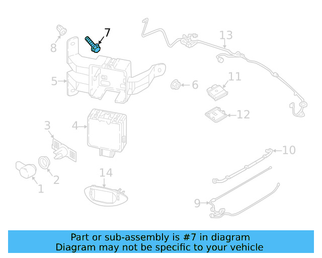 Front Mount Bracket Bolt N-910-799-01 - View 59