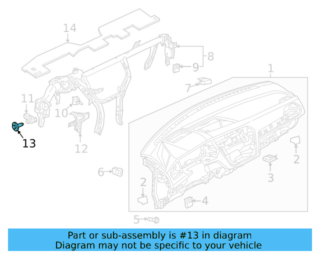 Front Mount Bracket Bolt N-910-799-01 - View 22
