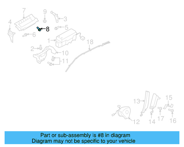 Front Mount Bracket Bolt N-910-799-01 - View 64