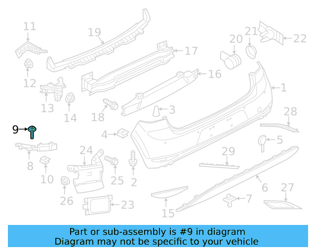 Wheel Opening Molding Screw N-910-907-01 - View 27