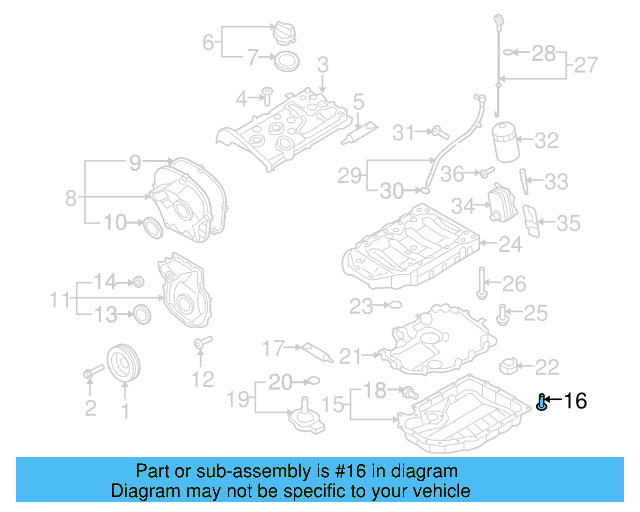 Timing Case Bolt N-910-967-02 - View 13