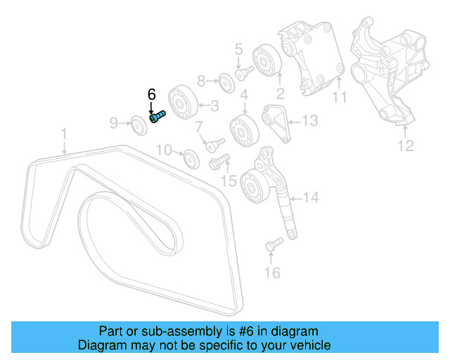 Idler Pulley Bolt N-911-241-01 - View 2