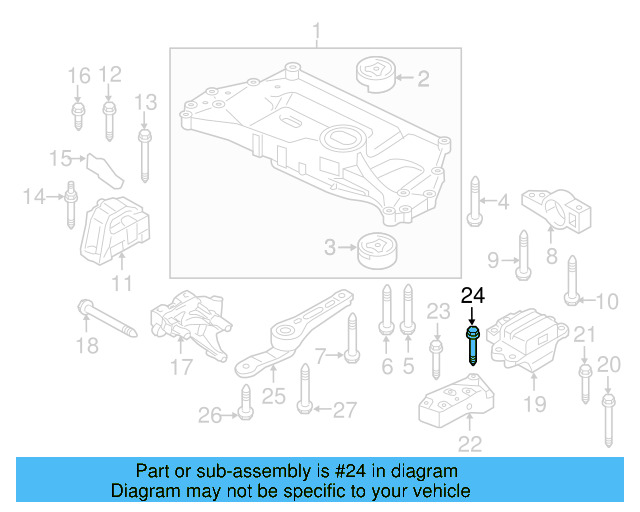 Trans Mount Bracket Stud N-911-270-01 - View 54