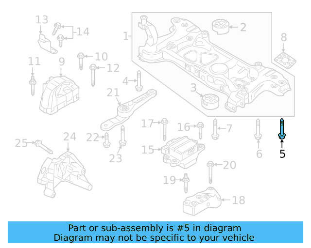 Engine Cradle Mount Bolt N-911-433-01 - View 20