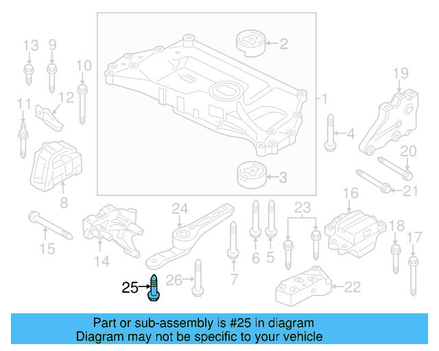 Rear Support 1K0-199-855-BJ - View 95