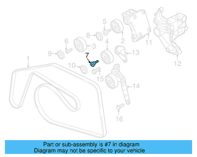 Idler Pulley Bolt N-911-857-01