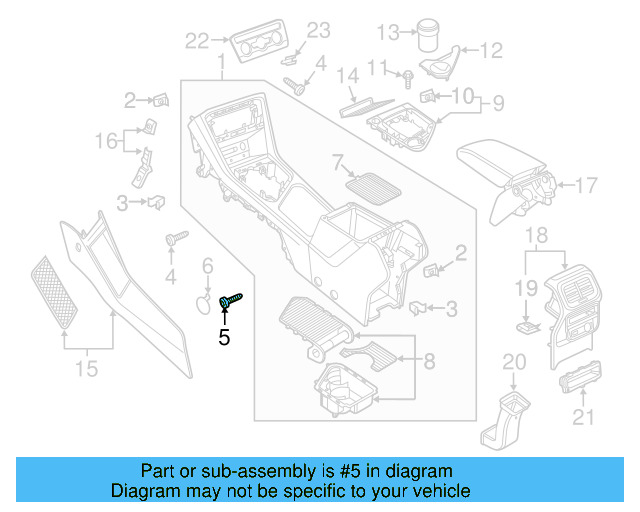 Console Body Screw N-911-883-01 - View 15