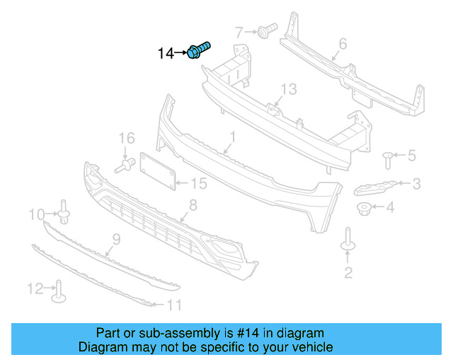 Impact Bar Bolt N-911-964-02 - View 65