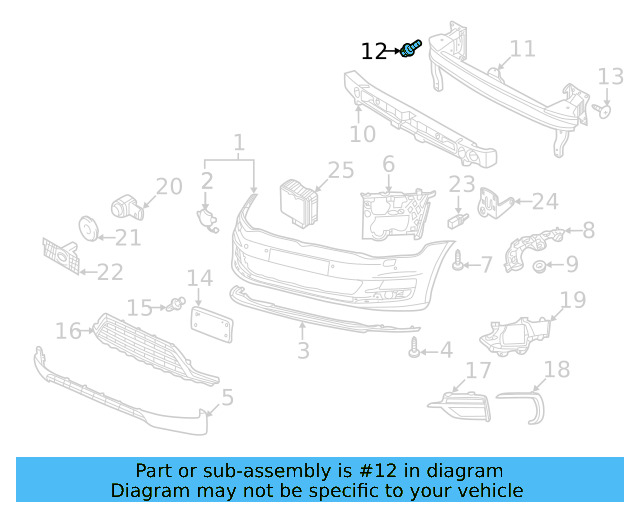 Impact Bar Bolt N-911-964-02 - View 120