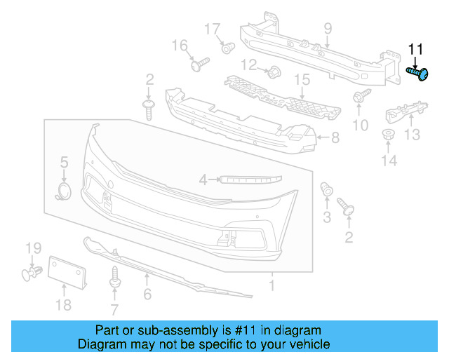 Impact Bar Bolt N-909-936-03 - View 48